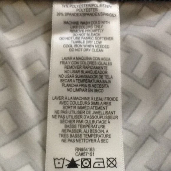 new BLACK and DOVE GRAY Tommy Hilfiger Sport Printed Leggings in Women's Sz XXL - Picture 9 of 10